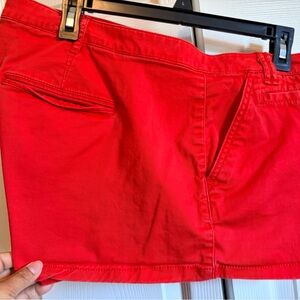 Express low rise Red Cotton shortie